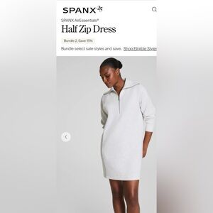 Spanx Quarter-Zip Pullover dress NWT
